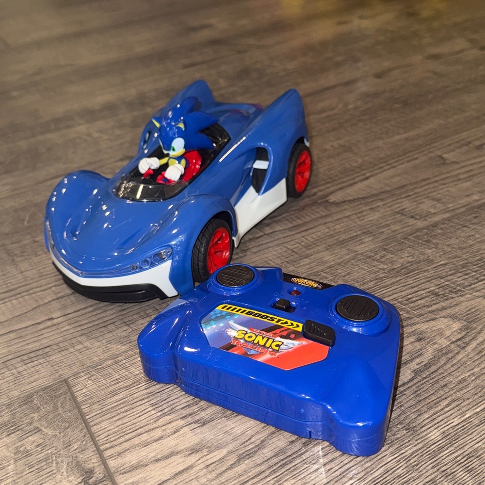 Blue Sonic Remote Control Car